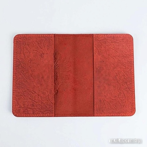 Обложка для паспорта Poshete Герб 681-OP1102003-RED (красный)