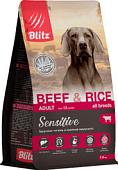 Сухой корм для собак Blitz Adult Beef & Rice 1.8 кг