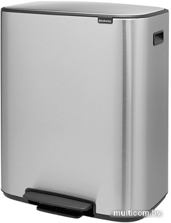 Brabantia Bo Pedal Bin 2 x 30 л (стальной матовый)