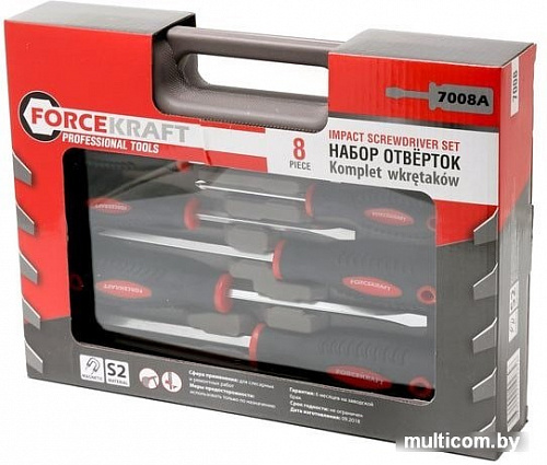 Набор отверток ForceKraft FK-7008A (8 предметов)