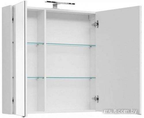Aquanet Шкаф с зеркалом Августа 90 00210013 (белый)