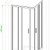 Душевой уголок Royal Bath RB100HPD-T 100x100
