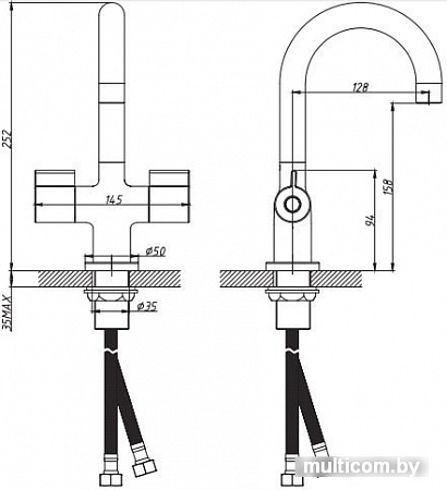 Смеситель Esko Duo DU 26