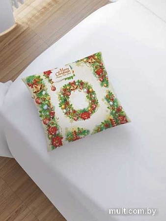 Чехол на подушку JoyArty Новогодние венки sl_37073
