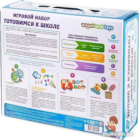 Развивающая игра WoodLand Toys Готовимся к школе 132106