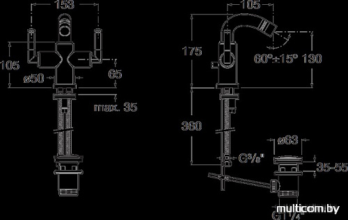 Смеситель Roca Loft Elite 5A6051C00