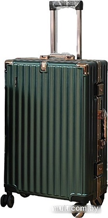 Чемодан DoubleW E087# (M, темно-зеленый)