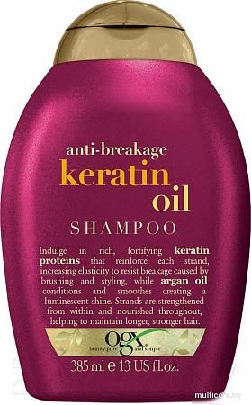 OGX Против ломкости волос с кератиновым маслом (385мл)