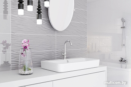 Керамическая плитка Opoczno Structure Pattern White Flower Structure 750x250 [OP365-004-1]