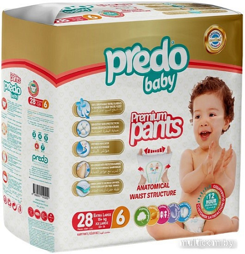 Трусики-подгузники Predo Baby Pants №6 15+ кг (28 шт)