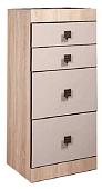 Комод КМК Мебель Лондон 4Я 0467.22 (дуб сонома-капучино)