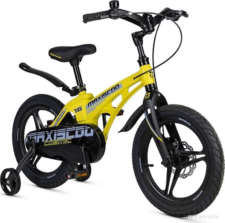 Детский велосипед Maxiscoo Cosmic Deluxe 16 2025 MSC-C1641D (желтый матовый)