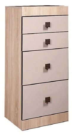 Комод КМК Мебель Лондон 4Я 0467.22 (дуб сонома-капучино)