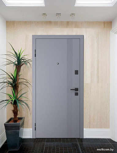 Металлическая дверь Guard Aura 86x205 (правая, графит софт/белый)