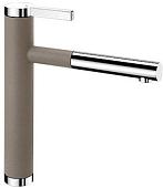 Смеситель Blanco Linee-S Silgranit (серый беж) [518446]