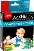 Набор для опытов Lori Алхимик. Полимерные червяки Оп-002 (желтый и зеленый)