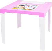 Детский стол Эльфпласт Аладдин (розовый/белый)