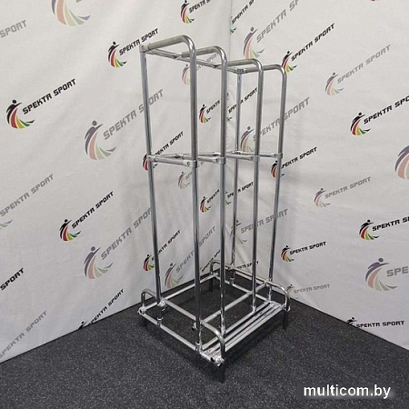 Стойка/стеллаж Spektr Sport Для хранения бодибаров хромированная сталь (на 27 шт)