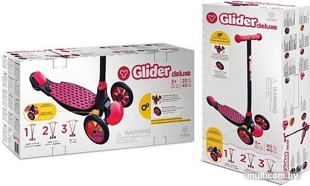 Самокат Yvolution Y Glider Deluxe (розовый)