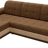Угловой диван Mebelico Честер 61116 (левый, вельвет, коричневый/бежевый)