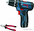 Дрель-шуруповерт Bosch GSR 12V-15 Professional 0615990K2L (2 АКБ, плоскогубцы)
