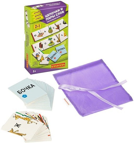 Развивающая игра Bondibon Цепочки и пары слов ВВ4875