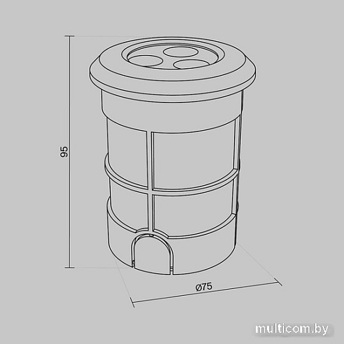 Садовый светильник Maytoni Flash O044DL-L3S3K