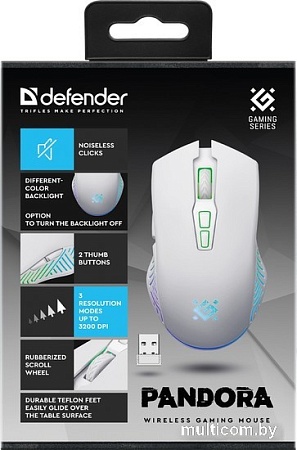 Игровая мышь Defender Pandora GM-502 (белый)