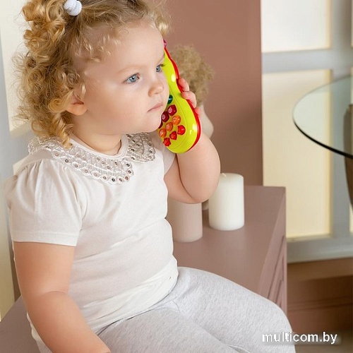 Развивающая игрушка Азбукварик Телефончик Каруселька 3133 (зеленый)