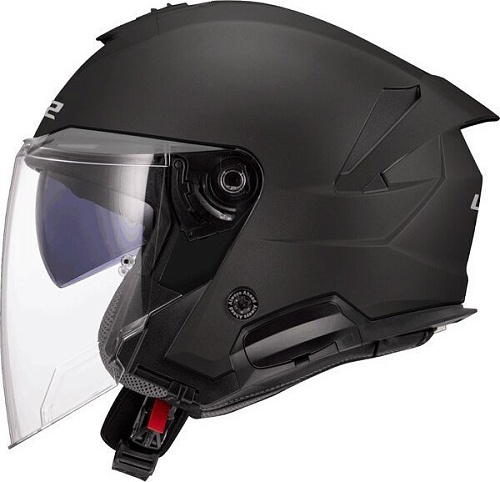 Мотошлем LS2 OF618 Verso II Solid (2XL, матовый черный)