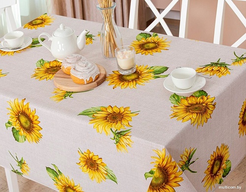 Скатерть АртПостель Подсолнухи СБ.150x220