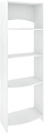 Стеллаж Кортекс-мебель КМ30 волна (белый)