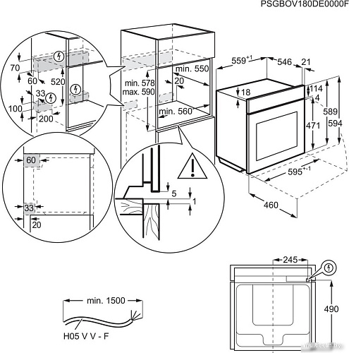 Электрический духовой шкаф Electrolux EOE8P39WX