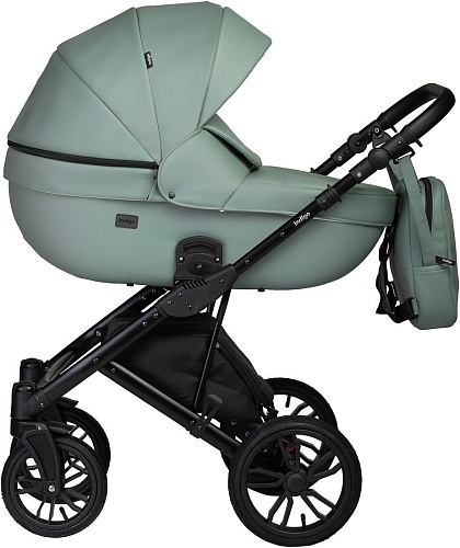 Универсальная коляска Indigo Mio ECO (2 в 1, 03/шалфей кожа)