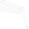 Сушилка для белья Ledeme Потолочная стальная 1.2 м (5 планок)
