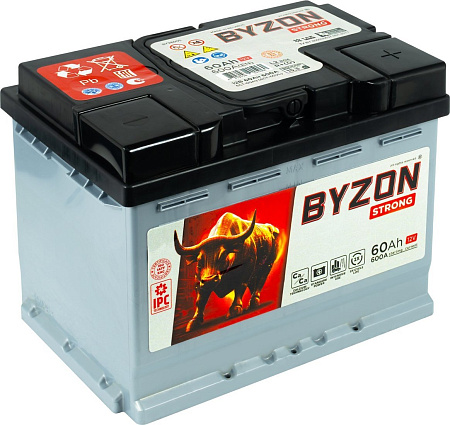 Автомобильный аккумулятор BYZON R+ (60 А·ч)