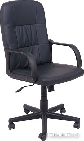 Кресло AksHome Leonidas (пластик/кож.зам, черный)