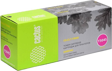 Картридж CACTUS CS-CLT-Y504S (аналог Samsung CLT-Y504S)