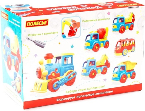 Конструктор Полесье 84835 Автомобиль-экскаватор