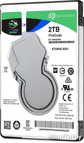Гибридный жесткий диск Seagate Firecuda 2TB [ST2000LX001]