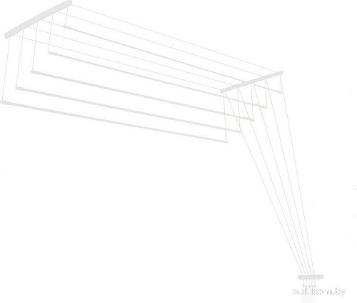 Сушилка для белья Ledeme Потолочная стальная 1.2 м (5 планок)