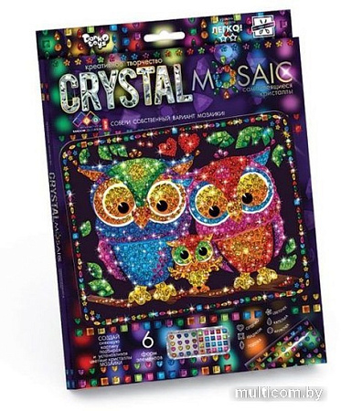 Алмазная мозаика Danko Toys Crystal Mosaic Совы CRM-01-07