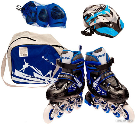 Роликовые коньки Favorit 106SET-L-BL (р. 38-41)