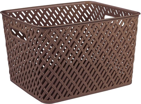 Корзина Альтернатива Плетенка М3490 (коричневый)