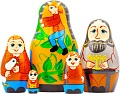 Развивающая игра Брестская Матрешка Джек и Бобовый стебель (набор 5 шт)