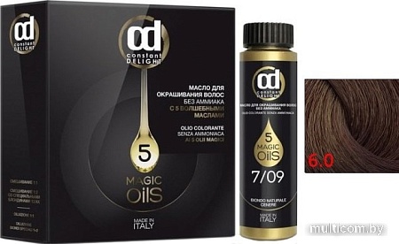 Масло для окрашивания Constant Delight Olio-Colorante без аммиака 6.0 светло-каштановый
