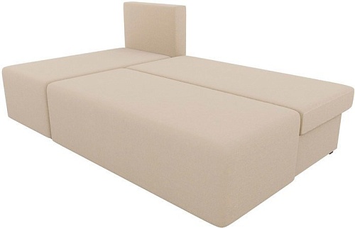 Угловой диван Mio Tesoro Берген левый (рогожка, бежевый)