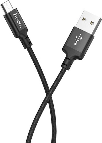 Кабель Hoco X14 Times speed USB Type-A - MicroUSB (2 м, черный)