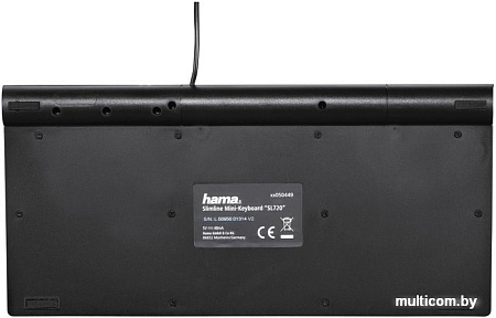 Клавиатура Hama Slimline Mini