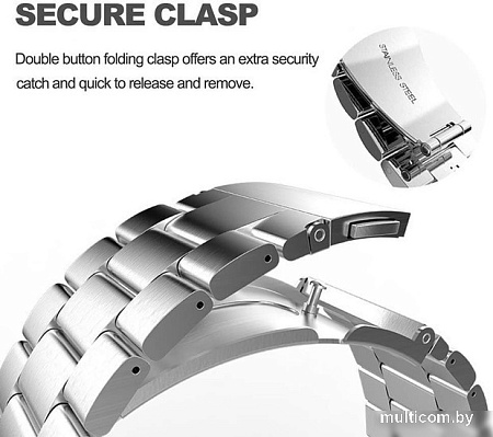 Браслет Rumi Heavy металлический 22 мм (хамелеон)